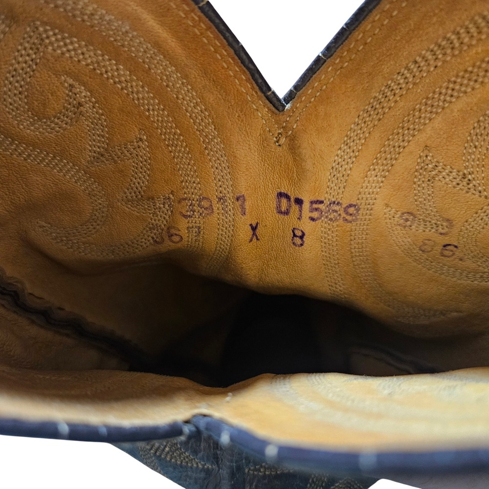 Dan Post Exotic Python Snakeskin Cowboy Boots Emb… - image 4